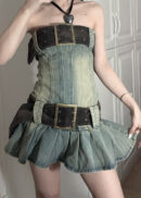 Y2K Denim Dress