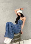 Y2K Denim Jumpsuit