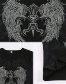 Rhinestone Shirt Y2K